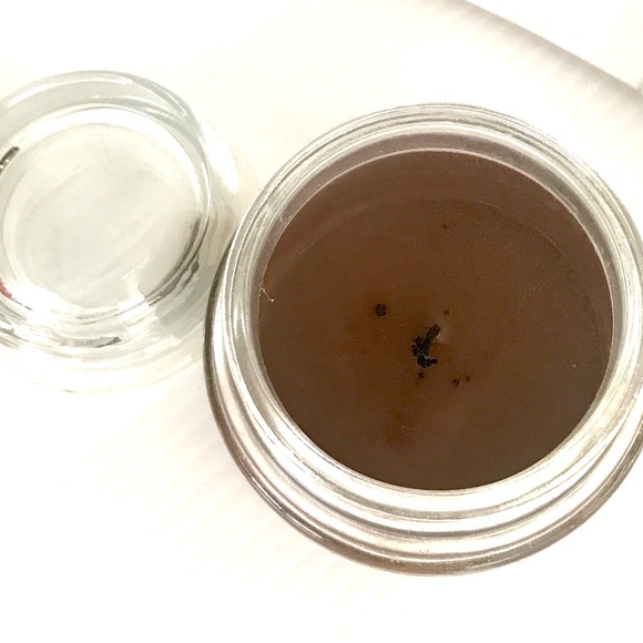 Hazelnut cream scented candle in a glass jar with lid  lighted once medium 8 oz - Picture 3 of 4